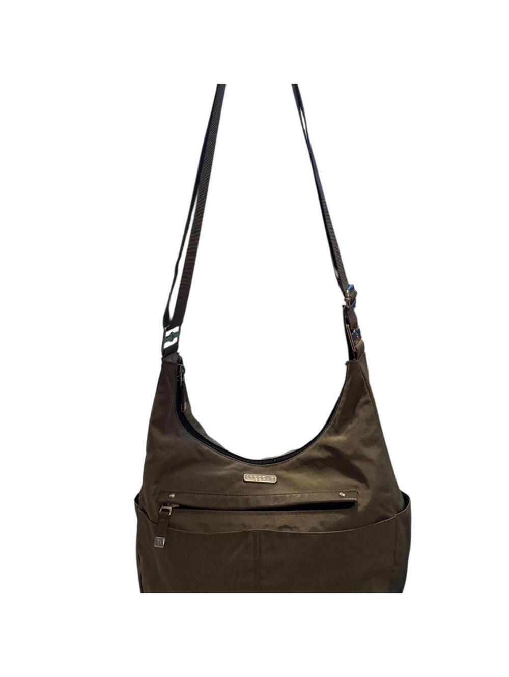 Baggallini Army Green Nylon Crossbody / Shoulder Bag